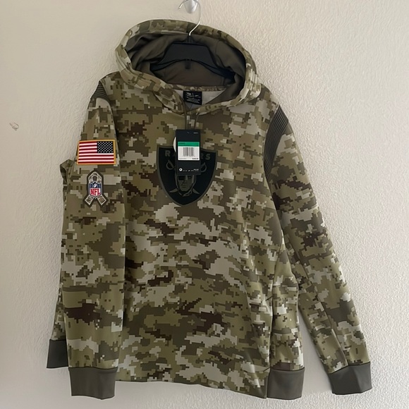 Women’s XL Raiders pullover hoody, salute to service. - Picture 1 of 4